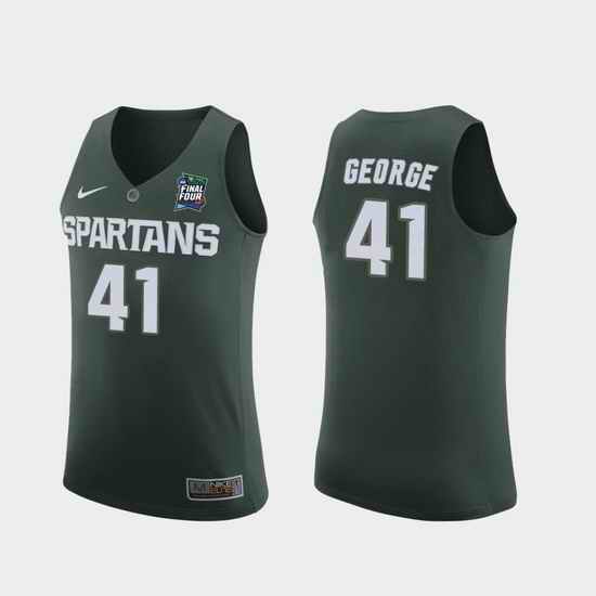 Men Michigan State Spartans Conner George Green 2019 Final Four Replica Jersey